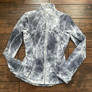 Lululemon define jacket. Size 4. Slim fit. Grey/white tie dye